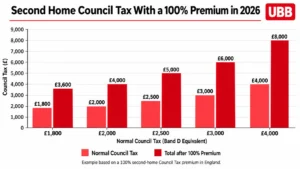 Second Home Council Tax With a 100% Premium