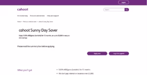 Cahoot Sunny Day Saver