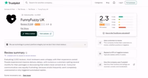 FunnyFuzzy UK's independent Trustpilot profile