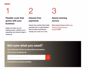 Hiscox official business insurance page