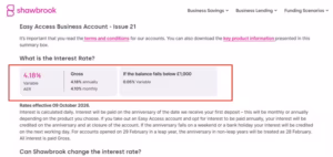 Shawbrook Easy Access usiness Account Issue 21